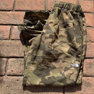 Camouflage Joggers Drawstring Ankles Elastic Waist The North Face Mens Size S